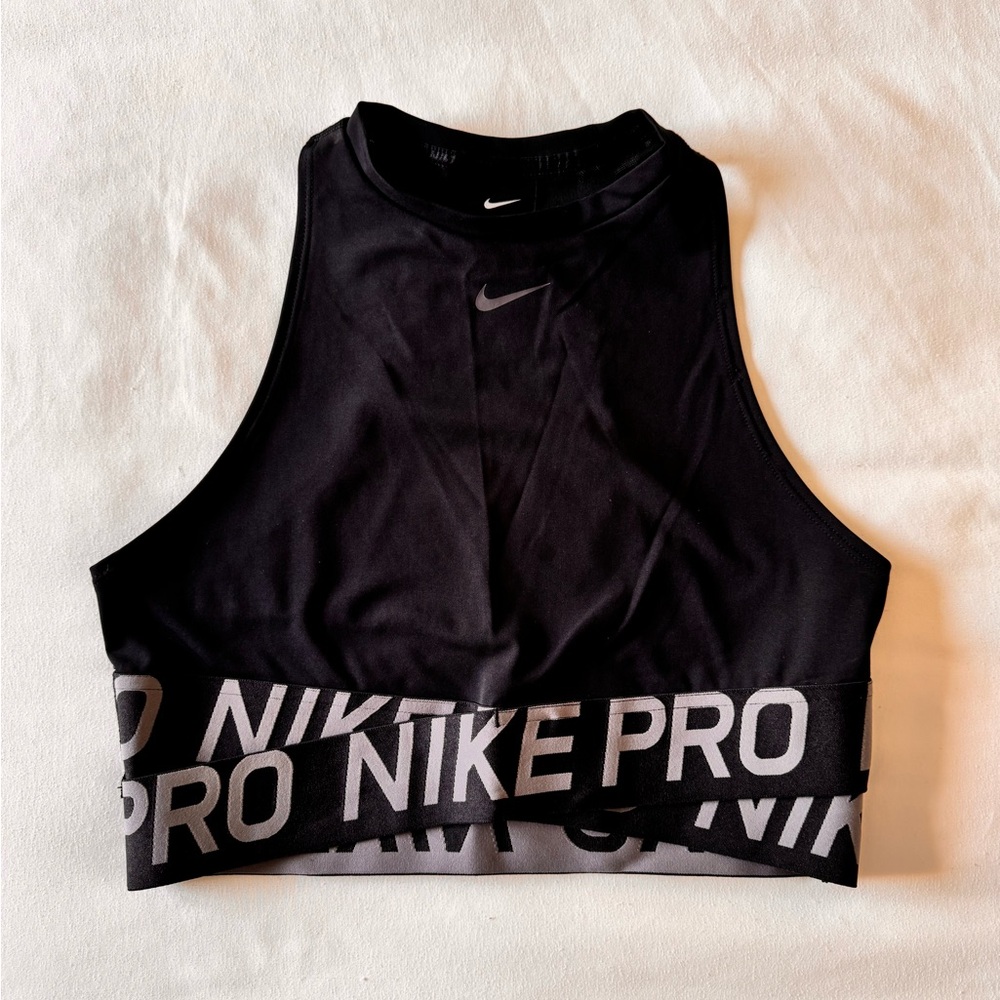 Nike Pro Intertwist Crop Top (Black)